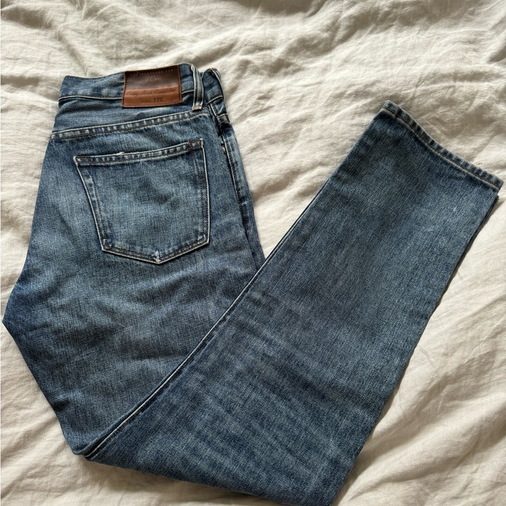 J.Crew Style 770 Kaihara Denim Men’s Jeans - medium wash - 29x30